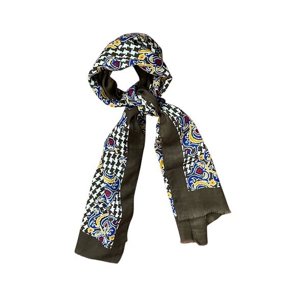 Vintage Albert Nipon Scarf 100% Wool - Picture 3 of 12